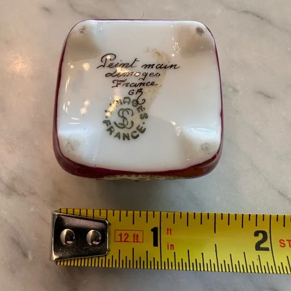 Limoges Floral Trinket Box - Picture 6 of 8